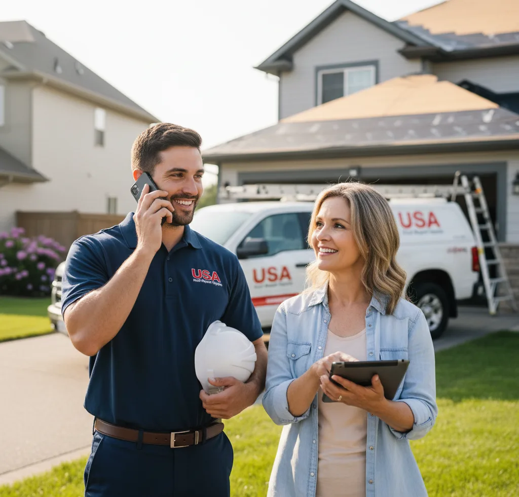 USA Roof Repair Experts customer support in Midway Park
